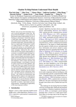 Chatbot To Help Patients Understand Their Health