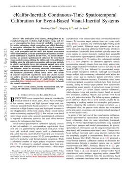 eKalibr-Inertial: Continuous-Time Spatiotemporal Calibration for Event-Based Visual-Inertial Systems
