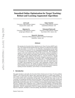 Smoothed Online Optimization for Target Tracking: Robust and Learning-Augmented Algorithms