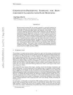 Coefficients-Preserving Sampling for Reinforcement Learning with Flow Matching