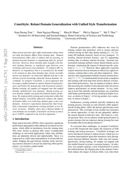 ConstStyle: Robust Domain Generalization with Unified Style Transformation