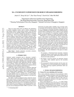 Xi+: Uncertainty Supervision for Robust Speaker Embedding