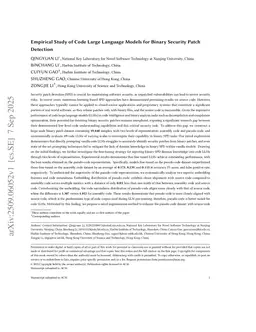 Empirical Study of Code Large Language Models for Binary Security Patch Detection