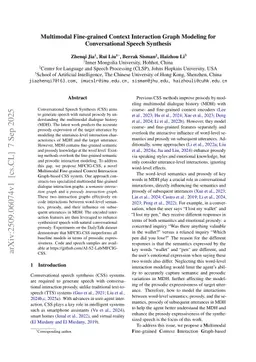 Multimodal Fine-grained Context Interaction Graph Modeling for Conversational Speech Synthesis