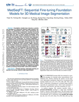 MedSeqFT: Sequential Fine-tuning Foundation Models for 3D Medical Image Segmentation