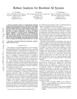 Robust Analysis for Resilient AI System