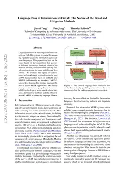 Language Bias in Information Retrieval: The Nature of the Beast and Mitigation Methods