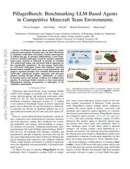 PillagerBench: Benchmarking LLM-Based Agents in Competitive Minecraft Team Environments