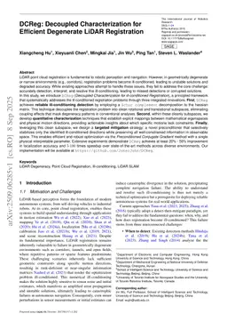 DCReg: Decoupled Characterization for Efficient Degenerate LiDAR Registration