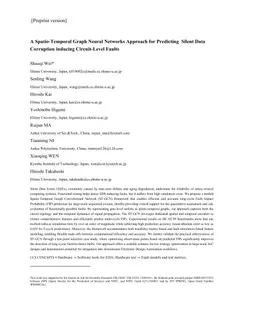 A Spatio-Temporal Graph Neural Networks Approach for Predicting Silent Data Corruption inducing Circuit-Level Faults