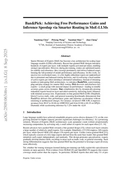 Ban&Pick: Ehancing Performance and Efficiency of MoE-LLMs via Smarter Routing