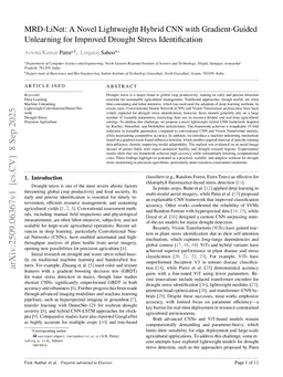 MRD-LiNet: A Novel Lightweight Hybrid CNN with Gradient-Guided Unlearning for Improved Drought Stress Identification