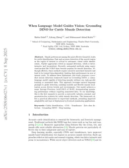 When Language Model Guides Vision: Grounding DINO for Cattle Muzzle Detection