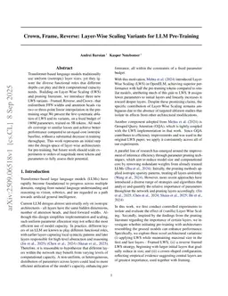 Crown, Frame, Reverse: Layer-Wise Scaling Variants for LLM Pre-Training