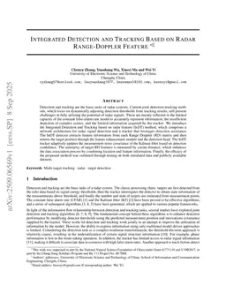 Integrated Detection and Tracking Based on Radar Range-Doppler Feature