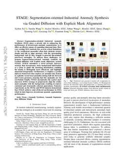 STAGE: Segmentation-oriented Industrial Anomaly Synthesis via Graded Diffusion with Explicit Mask Alignment