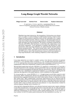 Long-Range Graph Wavelet Networks