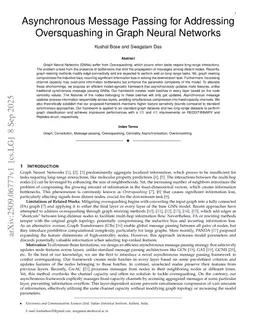 Asynchronous Message Passing for Addressing Oversquashing in Graph Neural Networks