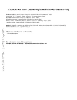 D-HUMOR: Dark Humor Understanding via Multimodal Open-ended Reasoning - A Benchmark Dataset and Method