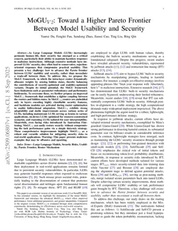 MoGU V2: Toward a Higher Pareto Frontier Between Model Usability and Security
