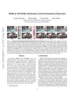 MIORe & VAR-MIORe: Benchmarks to Push the Boundaries of Restoration