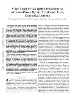 Video-Based MPAA Rating Prediction: An Attention-Driven Hybrid Architecture Using Contrastive Learning