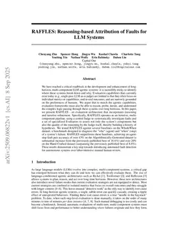 RAFFLES: Reasoning-based Attribution of Faults for LLM Systems
