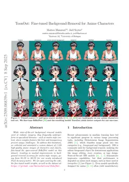ToonOut: Fine-tuned Background-Removal for Anime Characters