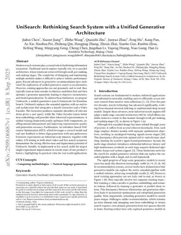 UniSearch: Rethinking Search System with a Unified Generative Architecture