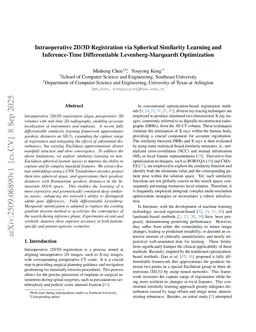 Intraoperative 2D/3D Registration via Spherical Similarity Learning and Differentiable Levenberg-Marquardt Optimization