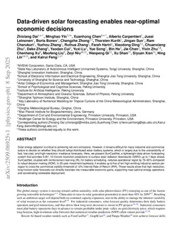 Data-driven solar forecasting enables near-optimal economic decisions