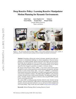 Deep Reactive Policy: Learning Reactive Manipulator Motion Planning for Dynamic Environments