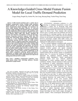 A Knowledge-Guided Cross-Modal Feature Fusion Model for Local Traffic Demand Prediction