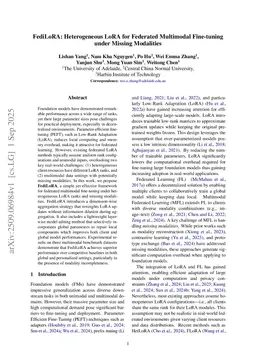 FediLoRA: Heterogeneous LoRA for Federated Multimodal Fine-tuning under Missing Modalities