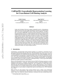 CellPainTR: Generalizable Representation Learning for Cross-Dataset Cell Painting Analysis