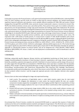 The Protocol Genome A Self Supervised Learning Framework from DICOM Headers