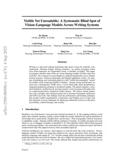 Visible Yet Unreadable: A Systematic Blind Spot of Vision Language Models Across Writing Systems