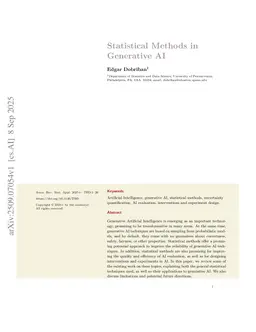 Statistical Methods in Generative AI