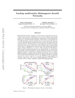 Lookup multivariate Kolmogorov-Arnold Networks