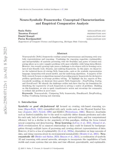 Neuro-Symbolic Frameworks: Conceptual Characterization and Empirical Comparative Analysis