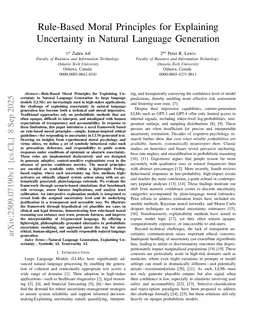 Rule-Based Moral Principles for Explaining Uncertainty in Natural Language Generation
