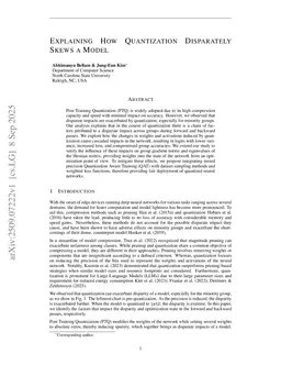 Explaining How Quantization Disparately Skews a Model