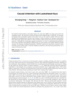 Causal Attention with Lookahead Keys