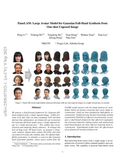 PanoLAM: Large Avatar Model for Gaussian Full-Head Synthesis from One-shot Unposed Image