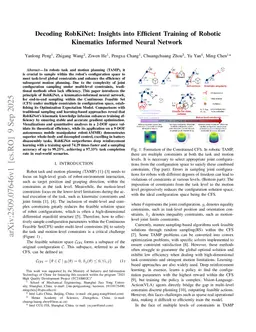 Decoding RobKiNet: Insights into Efficient Training of Robotic Kinematics Informed Neural Network