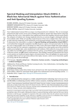 Spectral Masking and Interpolation Attack (SMIA): A Black-box Adversarial Attack against Voice Authentication and Anti-Spoofing Systems