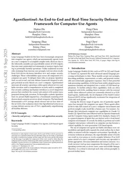 AgentSentinel: An End-to-End and Real-Time Security Defense Framework for Computer-Use Agents