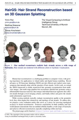 HairGS: Hair Strand Reconstruction based on 3D Gaussian Splatting