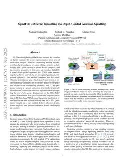 SplatFill: 3D Scene Inpainting via Depth-Guided Gaussian Splatting