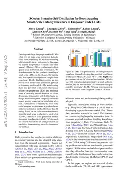SCoder: Iterative Self-Distillation for Bootstrapping Small-Scale Data Synthesizers to Empower Code LLMs